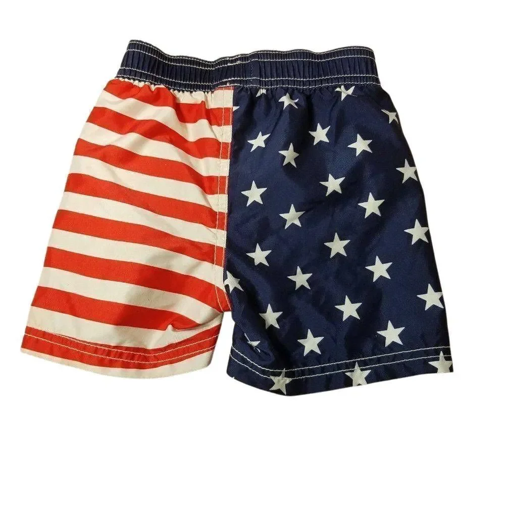 Old Navy patriotic Swim Trunks 12-18 months